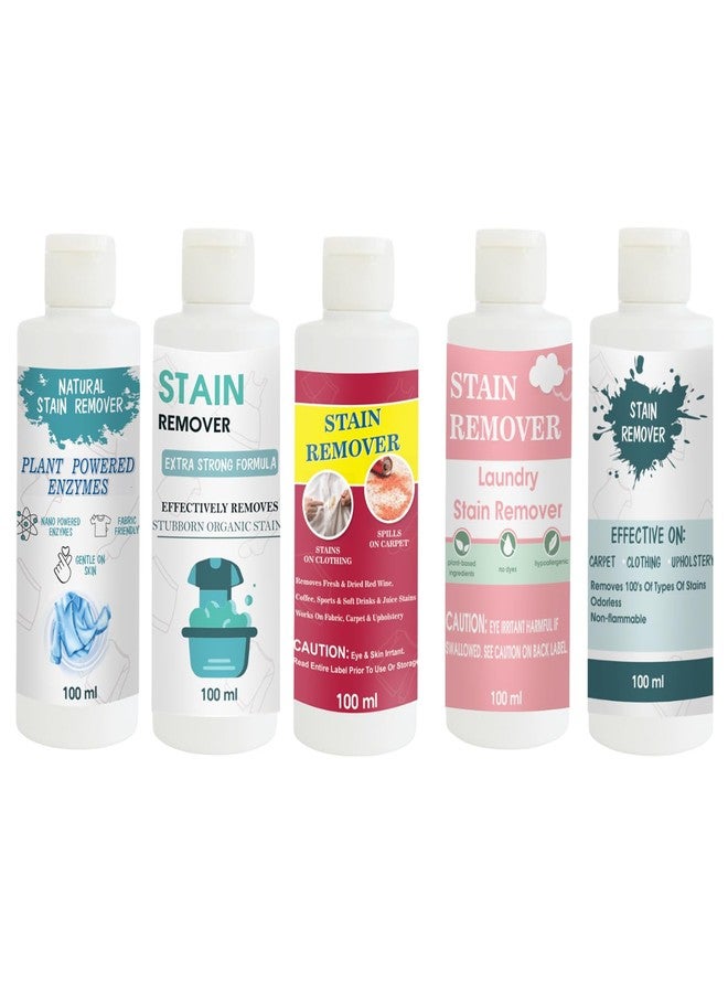 TOOVUS Stain Remover Combo Pack of Shirt, Doll, Red, Pink and Sky Stain Remover | Multi-Surface Cleaning Solution for Clothes, Fabrics, Upholstery (100 g Each) - Image 1